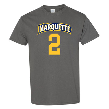 Marquette - NCAA Women's Soccer : Erin O'Keefe - Charcoal Replica Shersey Short Sleeve T-Shirt