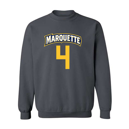 Marquette - NCAA Women's Soccer : Carly Christopher - Charcoal Replica Shersey Sweatshirt