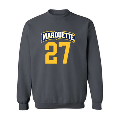 Marquette - NCAA Women's Soccer : Carina Murphy - Charcoal Replica Shersey Sweatshirt