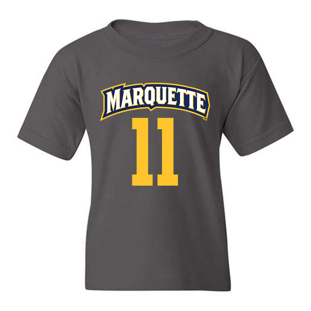 Marquette - NCAA Women's Soccer : Julia O'Neill - Charcoal Replica Shersey Youth T-Shirt