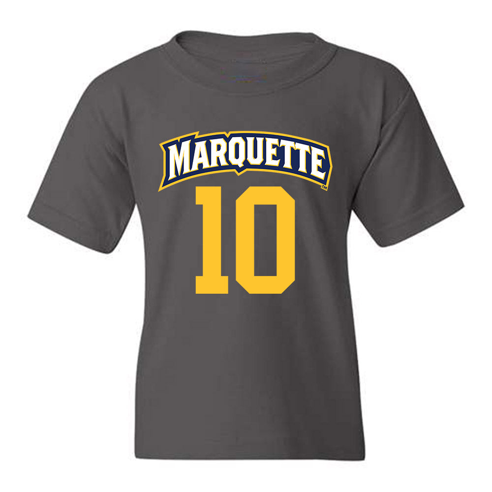 Marquette - NCAA Women's Soccer : Kate Gibson - Charcoal Replica Shersey Youth T-Shirt