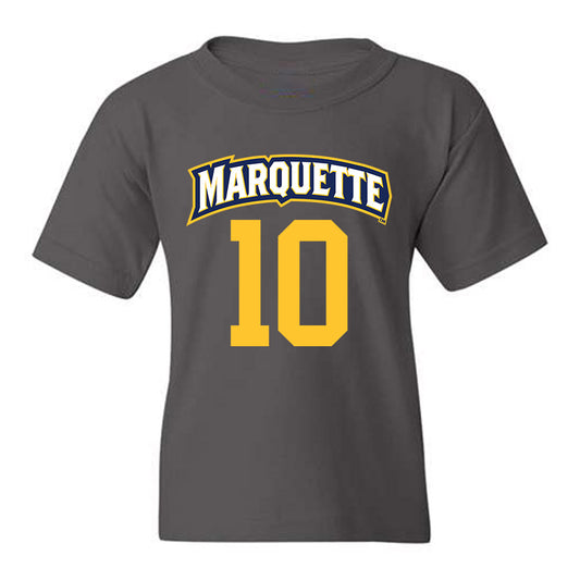 Marquette - NCAA Women's Soccer : Kate Gibson - Charcoal Replica Shersey Youth T-Shirt