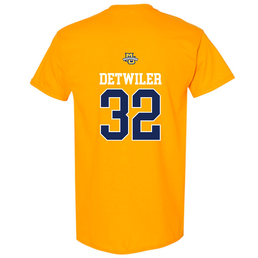 Marquette - NCAA Men's Lacrosse : Peter Detwiler T-Shirt