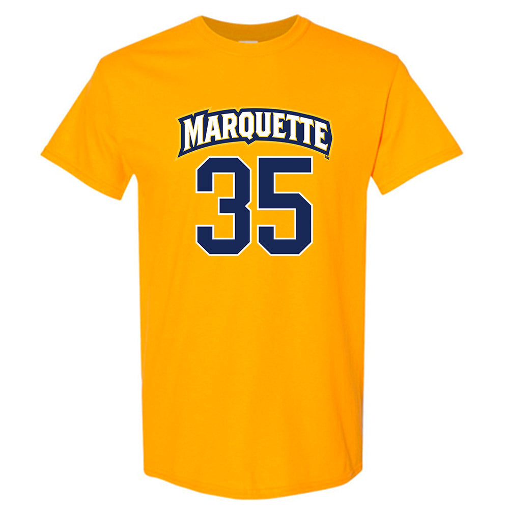 Men's Gold Marquette Golden Eagles Hockey Jersey 