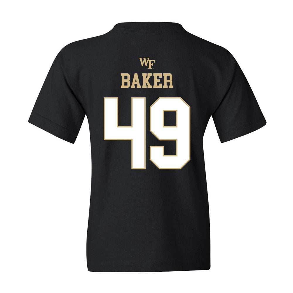 Wake Forest - NCAA Football : Landen Baker - Youth T-Shirt