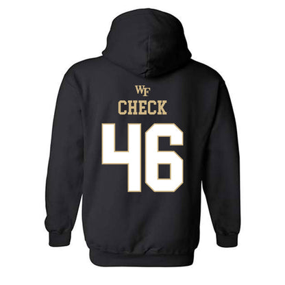 Wake Forest - NCAA Football : Kevin Check Hooded Sweatshirt