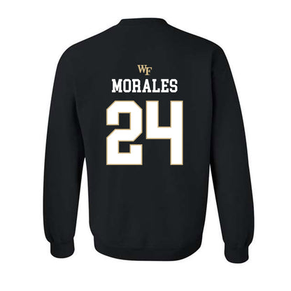 Wake Forest - NCAA Baseball : Antonio Morales - Crewneck Sweatshirt Sports Shersey