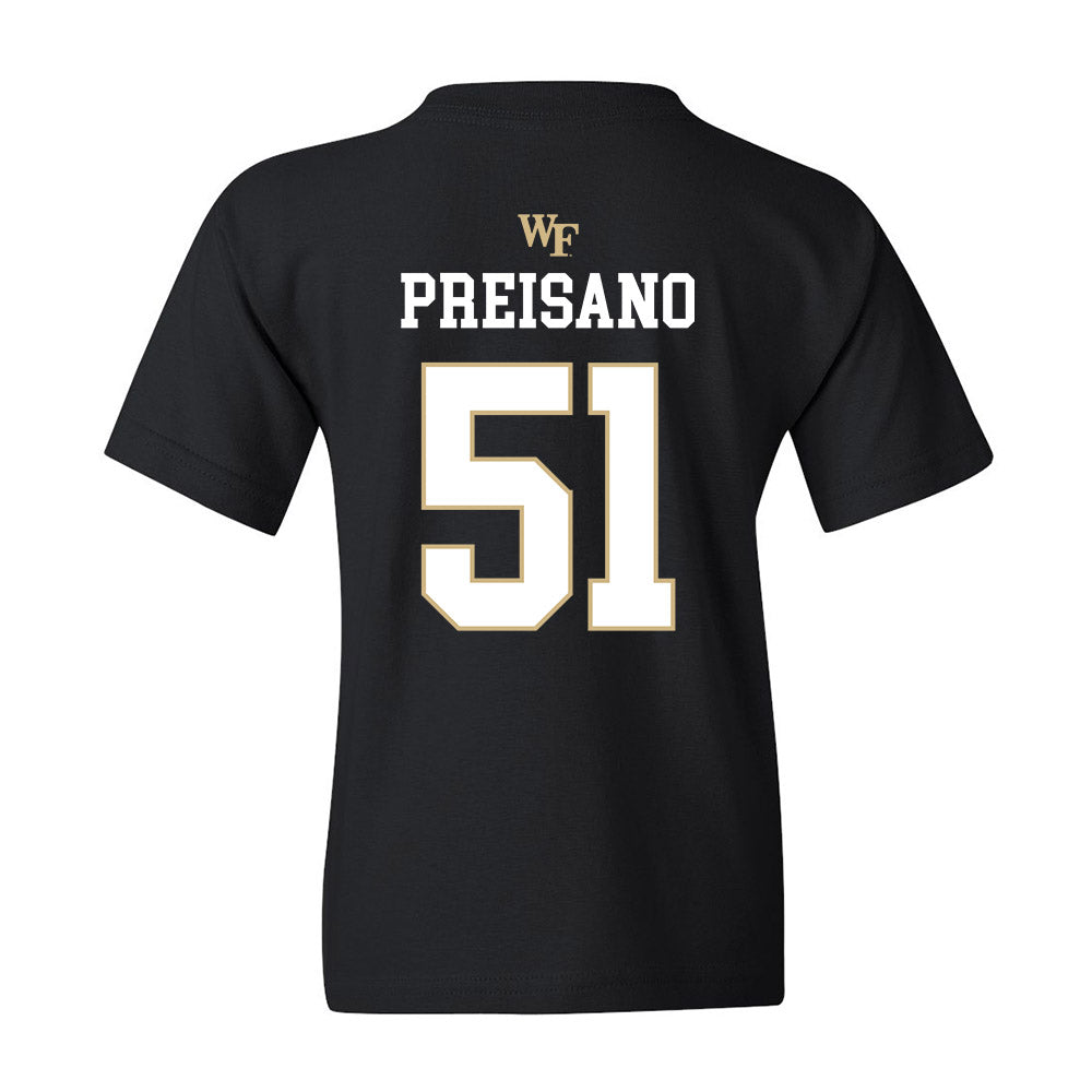 Wake Forest - NCAA Baseball : Ryan Preisano - Youth T-Shirt Sports Shersey