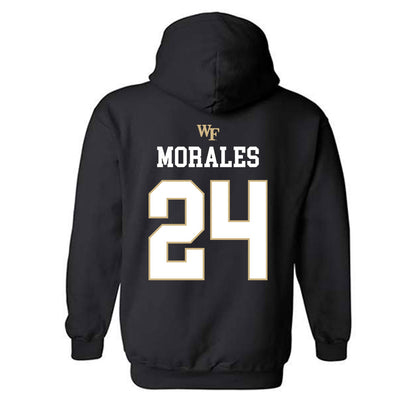 Wake Forest - NCAA Baseball : Antonio Morales - Hooded Sweatshirt Sports Shersey