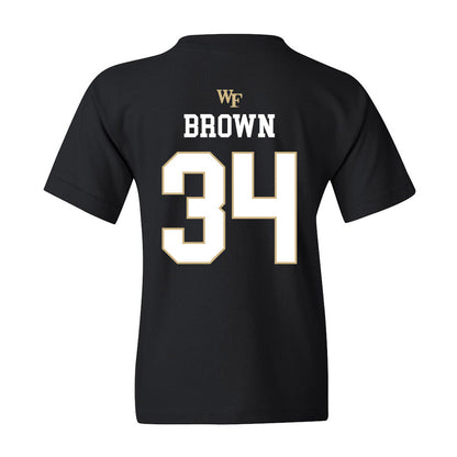 Wake Forest - NCAA Baseball : Branden Brown - Youth T-Shirt Sports Shersey