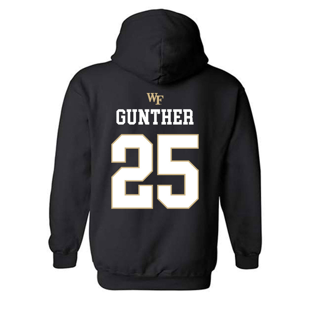 Wake Forest - NCAA Baseball : Josh Gunther - Hooded Sweatshirt Sports Shersey