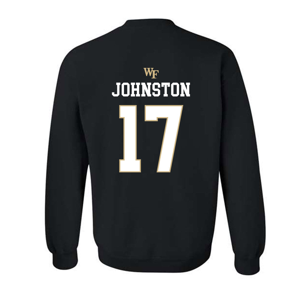 Wake Forest - NCAA Baseball : Zach Johnston - Crewneck Sweatshirt Sports Shersey