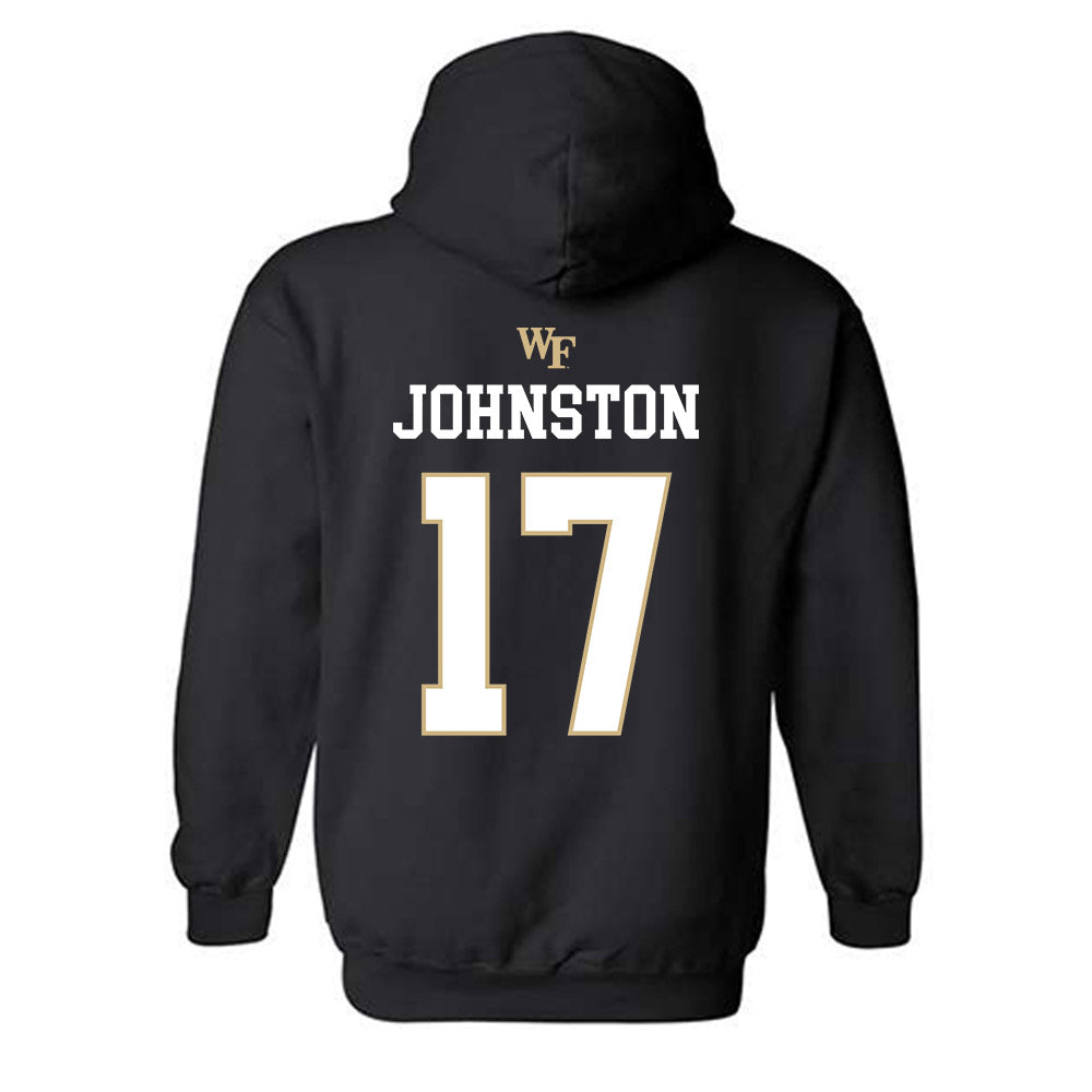 Wake Forest - NCAA Baseball : Zach Johnston - Hooded Sweatshirt Sports Shersey