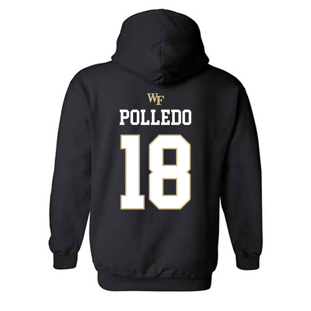 Wake Forest - NCAA Baseball : Jeter Polledo - Hooded Sweatshirt Sports Shersey