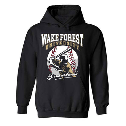 Wake Forest - NCAA Baseball : Chris Katz - Hooded Sweatshirt Sports Shersey