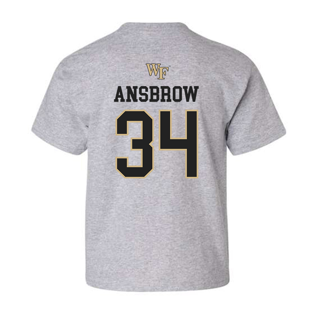Wake Forest - NCAA Women's Soccer : Laurel Ansbrow Generic Shersey Youth T-Shirt