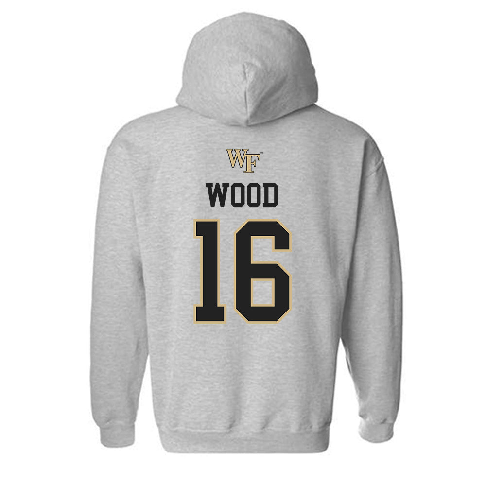 Wake Forest - NCAA Women's Soccer : Alex Wood Generic Shersey Hooded Sweatshirt