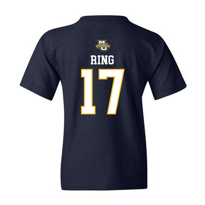 Marquette - NCAA Women's Volleyball : Natalie Ring - Navy Replica Shersey Youth T-Shirt