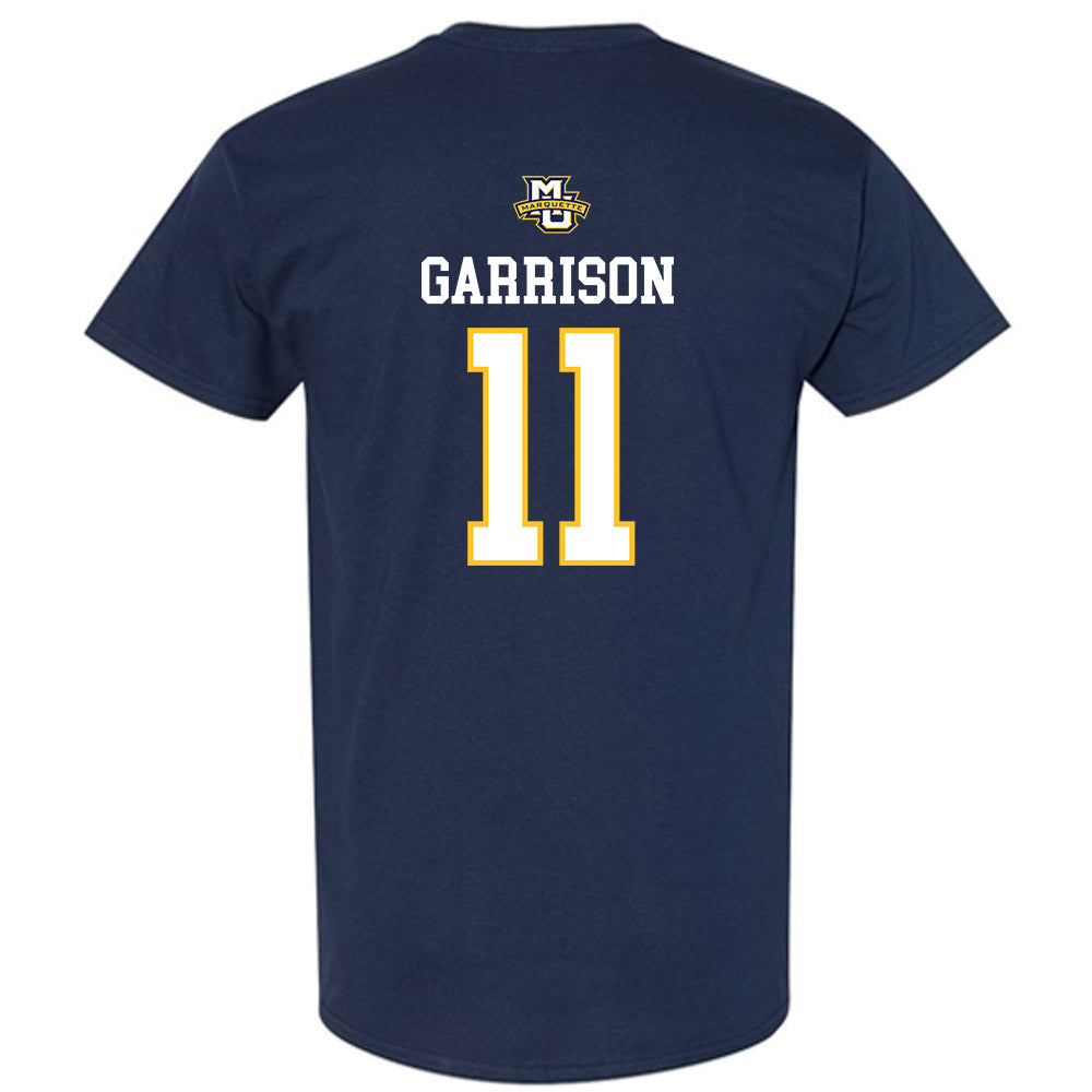 Marquette - NCAA Women's Volleyball : Jadyn Garrison - Navy Replica Shersey Short Sleeve T-Shirt