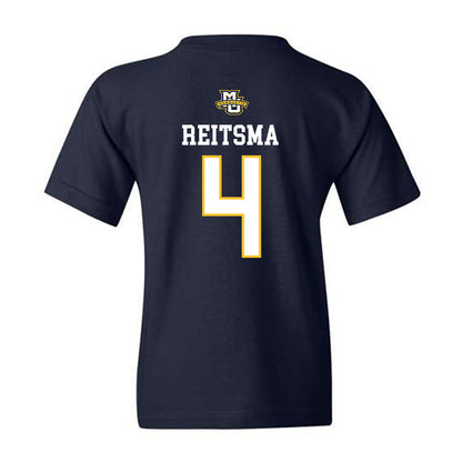 Marquette - NCAA Women's Volleyball : Jenna Reitsma - Navy Replica Shersey Youth T-Shirt