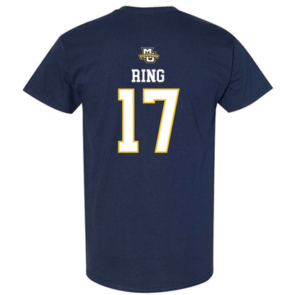 Marquette - NCAA Women's Volleyball : Natalie Ring - Navy Replica Shersey Short Sleeve T-Shirt