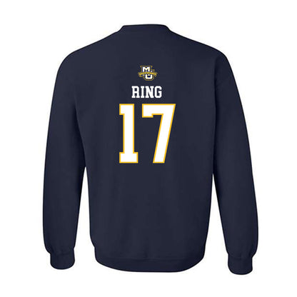 Marquette - NCAA Women's Volleyball : Natalie Ring - Navy Replica Shersey Sweatshirt