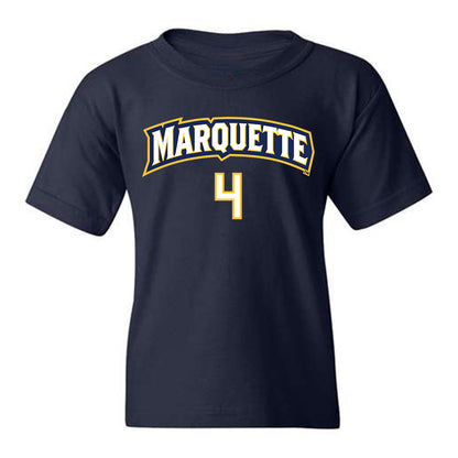 Marquette - NCAA Women's Volleyball : Jenna Reitsma - Navy Replica Shersey Youth T-Shirt