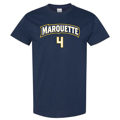 Marquette - NCAA Women's Volleyball : Jenna Reitsma - Navy Replica Shersey Short Sleeve T-Shirt