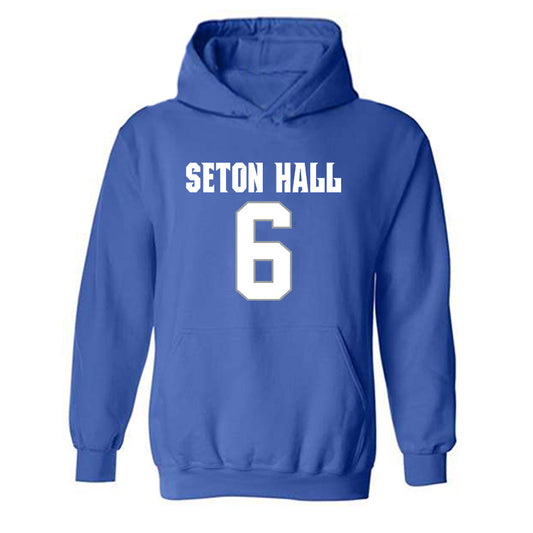 Seton Hall - NCAA Men's Basketball : David Tubek - Hooded Sweatshirt Classic Shersey
