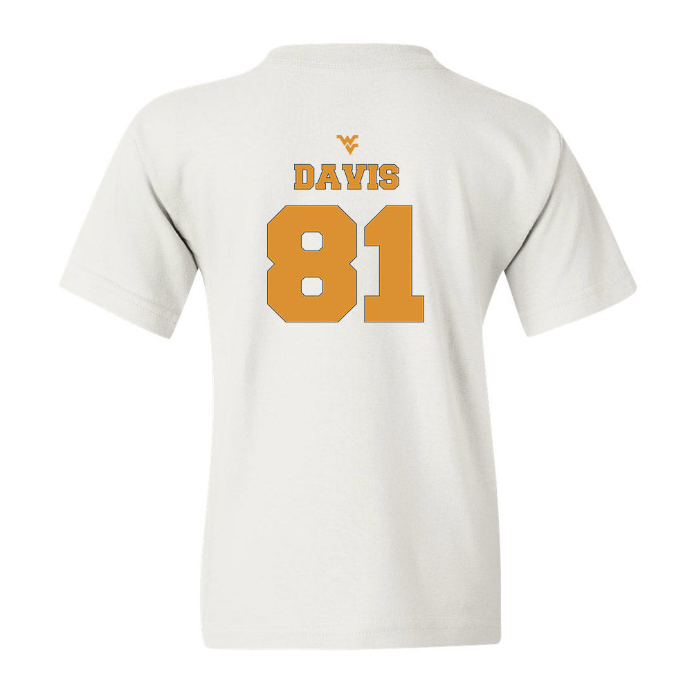 West Virginia - NCAA Football : Treylan Davis Youth T-Shirt