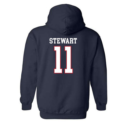 Liberty - NCAA Baseball : Will Stewart - Hooded Sweatshirt Sports Shersey