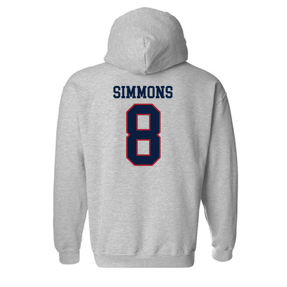 Liberty - NCAA Baseball : John Simmons - Hooded Sweatshirt Sports Shersey