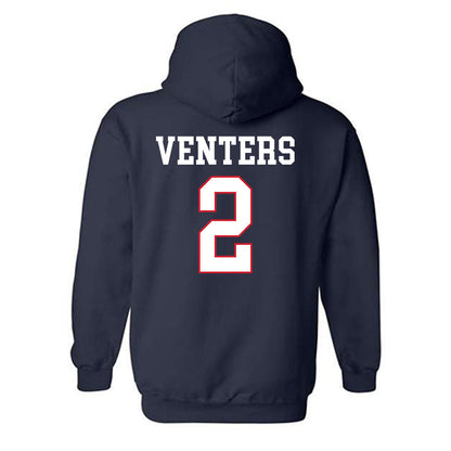 Gonzaga - NCAA Men's Basketball : Steele Venters - Hooded Sweatshirt Classic Shersey