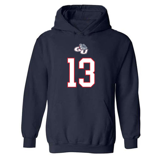 Gonzaga - NCAA Men's Basketball : Graham Ike - Hooded Sweatshirt Classic Shersey