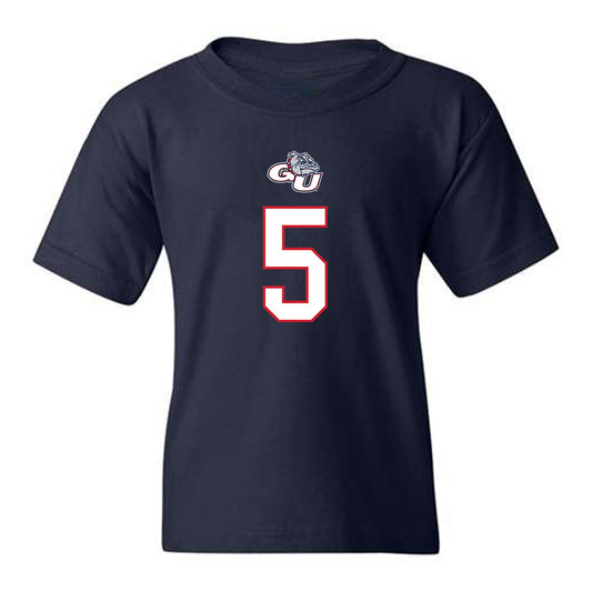 Gonzaga - NCAA Women's Basketball : Maud Huijbens - Youth T-Shirt Classic Shersey