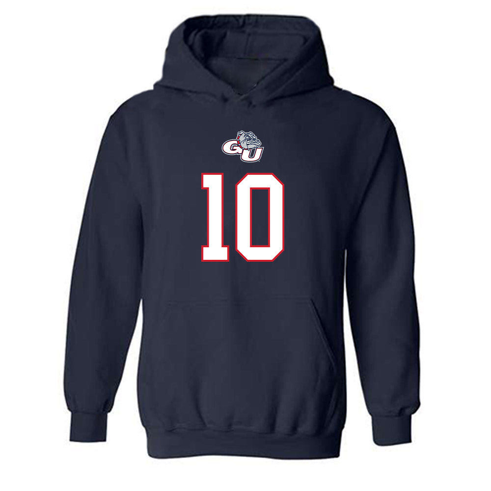 Gonzaga - NCAA Men's Basketball : Joaquim ArauzMoore - Hooded Sweatshirt Classic Shersey