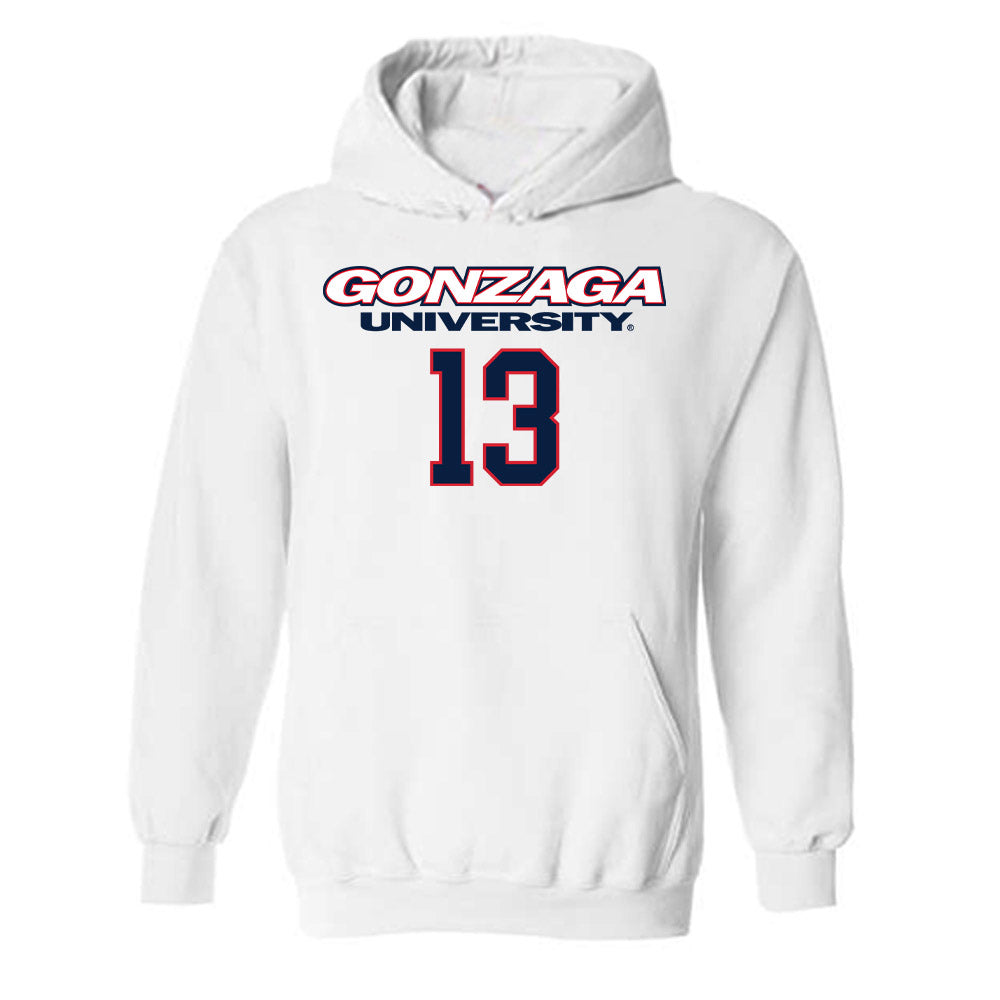 Gonzaga - NCAA Men's Basketball : Graham Ike - Hooded Sweatshirt Classic Shersey