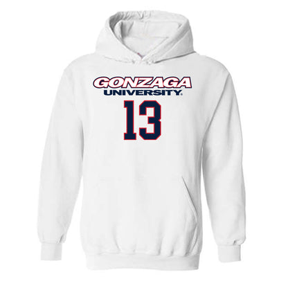 Gonzaga - NCAA Men's Basketball : Graham Ike - Hooded Sweatshirt Classic Shersey