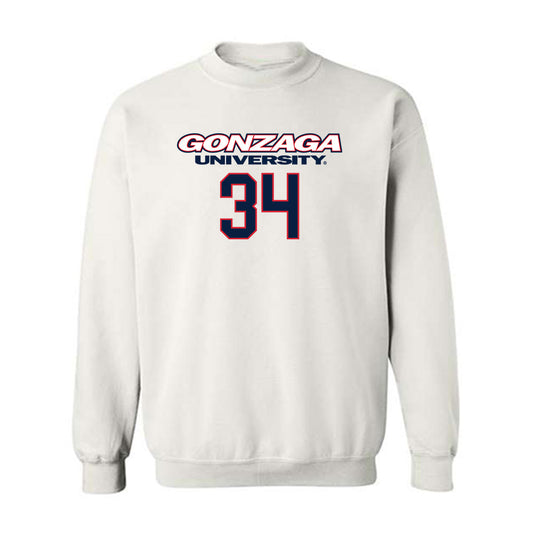 Gonzaga - NCAA Men's Basketball : Braden Huff - Crewneck Sweatshirt Classic Shersey