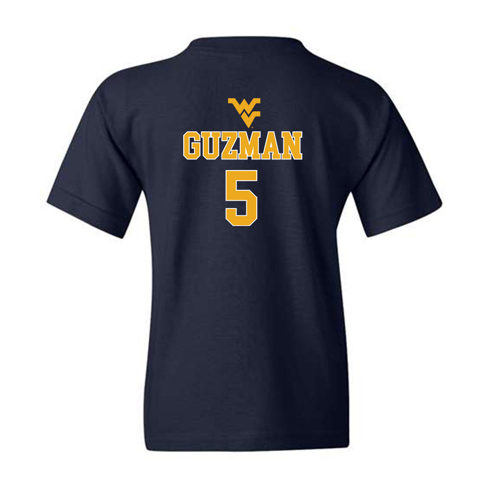 West Virginia - NCAA Baseball : Armani Guzman - Youth T-Shirt Sports Shersey