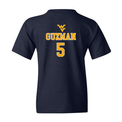 West Virginia - NCAA Baseball : Armani Guzman - Youth T-Shirt Sports Shersey