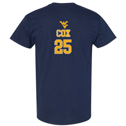 West Virginia - NCAA Baseball : Tyler Cox - T-Shirt Sports Shersey