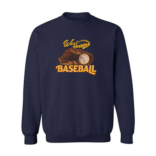 West Virginia - NCAA Baseball : Carlson Reed Navy Sweatshirt