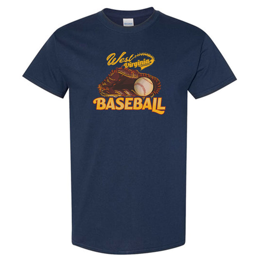 West Virginia - NCAA Baseball : Braden Barry Navy T-Shirt