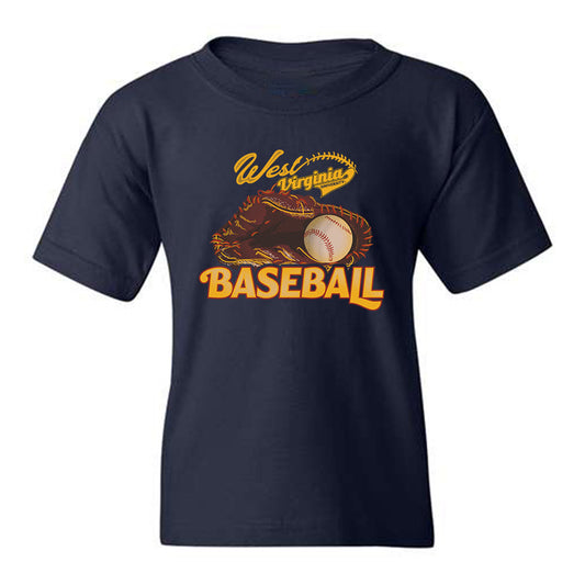 West Virginia - NCAA Baseball : Braden Barry Navy Youth T-Shirt
