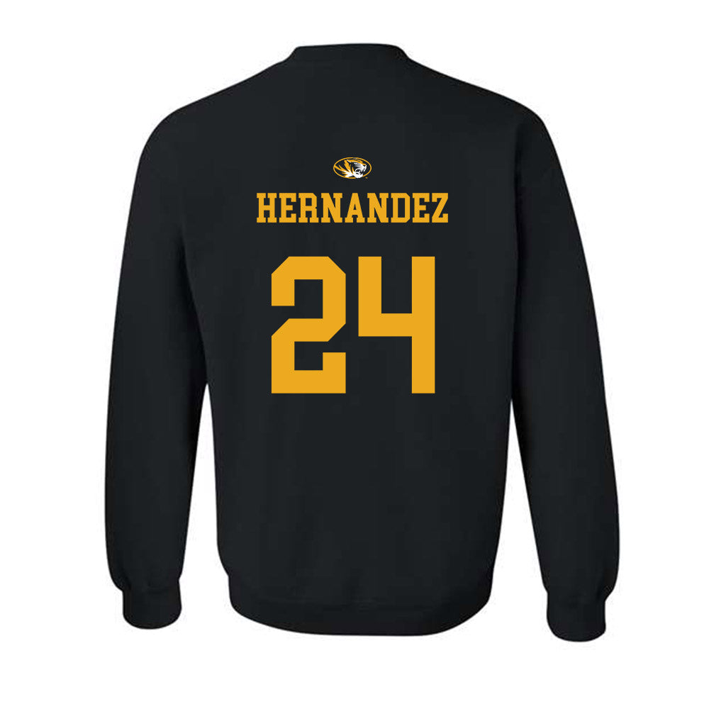 Missouri - NCAA Baseball : Jedier Hernandez - Crewneck Sweatshirt Sports Shersey