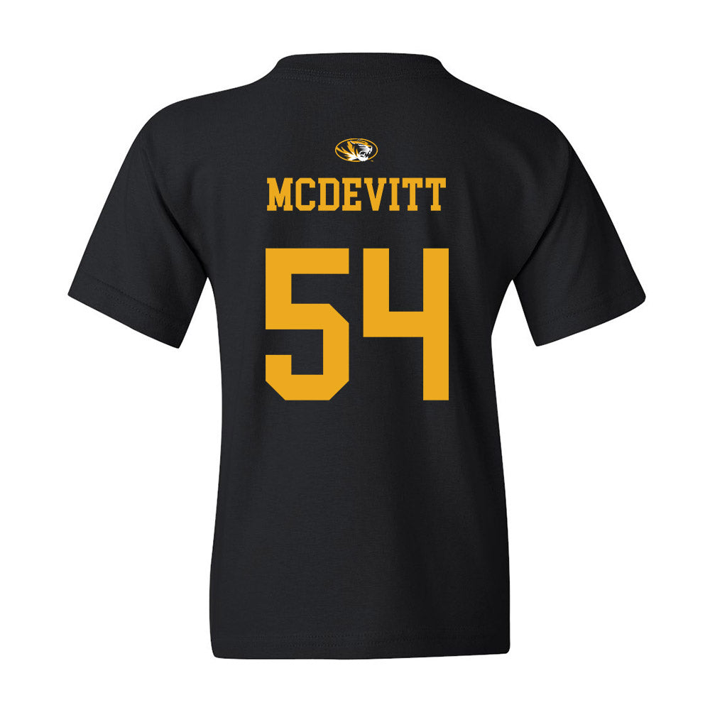 Missouri - NCAA Baseball : Josh McDevitt - Youth T-Shirt Sports Shersey