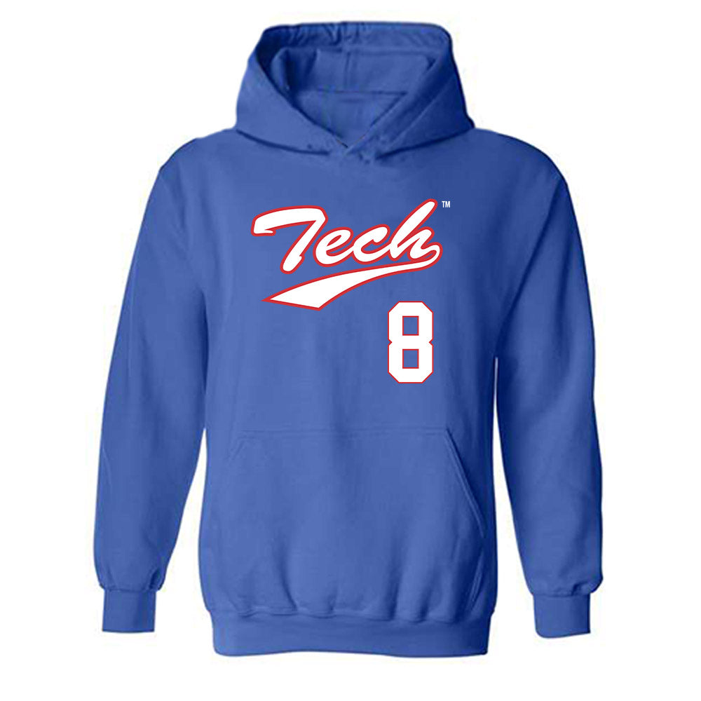 LA Tech - NCAA Softball : Jordyn Manning - Hooded Sweatshirt Classic Shersey