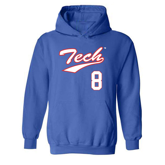 LA Tech - NCAA Softball : Jordyn Manning - Hooded Sweatshirt Classic Shersey