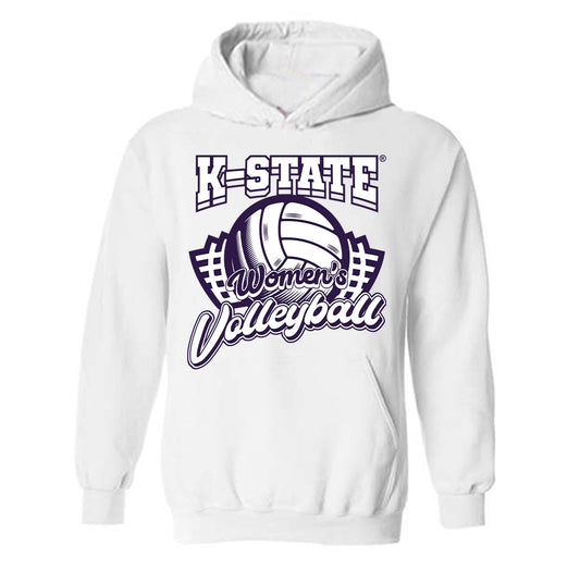 Kansas State - NCAA Women's Volleyball : Reagan Fox - Hooded Sweatshirt Sports Shersey
